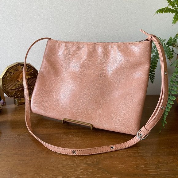 Matt & Nat • 3-pocket Purse / Bag • Blush Pink • Adjustable Strap - Picture 2 of 11
